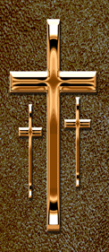 Copper 3 Crosses Shimmer Brown